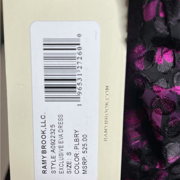 Ramy Brook Exclusive Eva Dress in Plumberry NEW WITH TAGS!  Size S - Picture 4 of 6